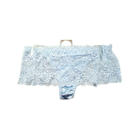 

Light Blue Stretch Lace Underwear Thong Size 9