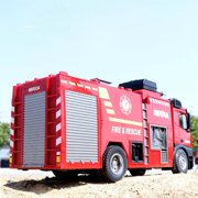 1/14 Scale Rc Box Water Sprayable Fire Truck Car Toy Model with Battery for Gift
