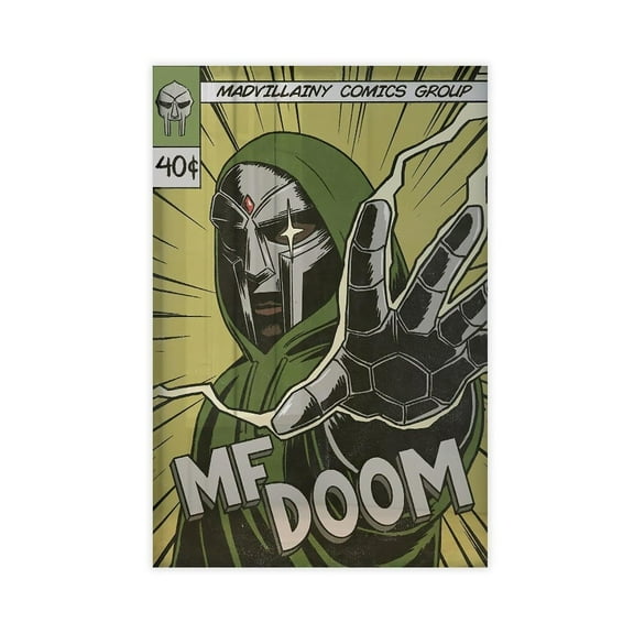 MF DOOM Poster 3 Album Cover Posters Rap Music Poster Wall Art Room Decor Print Canvas Posters for Room Aesthetic