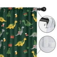 thumbnail image 4 of Blackout Kids Curtains,Dark Green Dinosaurs Christmas Pattern Childrens Insulated Curtains Set Of 2,Bedroom Essentials,Toddler Room Decor 42"x54", 4 of 5