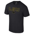 thumbnail image 2 of Men's Colosseum Black LSU Tigers Color Pop Active Blend T-Shirt, 2 of 3