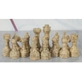 thumbnail image 3 of Radicaln Marble Chess Pieces Red and Coral 3.5" King Figures Handmade 32 Chess Figures Travel Games, 3 of 5