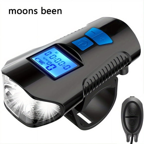QJUHUNG Rechargeable Waterproof Bike Light with Speedometer and Odometer - Enhance Your Safety and Performance on the Road