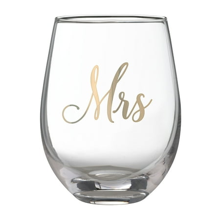 Lillian Rose Mrs. Stemless Wine Glass