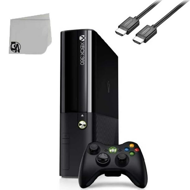 Microsoft Xbox 360 E 250GB Video Gaming Console Black With HDMI Cable BOLT AXTION Bundle Used