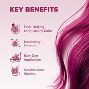 Splat Midnight Magenta Hair Dye Kit, Semi-Permanent Dark Pink Hair Color for Brunettes, Vegan
