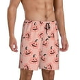 thumbnail image 2 of Yiaed Smiling Pink Pumpkins for Men's Soft Sleep Pajama Short Lounging Pajama Shorts-Medium, 2 of 6