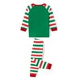 thumbnail image 6 of Family Matching Christmas Pajamas, Baby Romper/Santa Letter Print Long Sleeve Tops + Stripe Long Pants Sleepwear Suit, 6 of 10