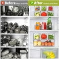 thumbnail image 4 of 10 Pack Refrigerator Pantry Organizer Bins, Stackable Fridge Organizer Bins with Lids, Clear Plastic Food Storage Bins for Kitchen, Countertops, Cabinets, Fridge, Drinks, Fruits, Vegetable, Cereals, 4 of 7