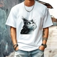 thumbnail image 4 of Men's Short Sleeve Graphic T shirt Collection Summer New Fashion Trend Sports Shirt Loose Fit, 4 of 5