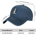 thumbnail image 2 of Bernedoodle Funny Hat Adjustable Denim Baseball Cap Black Dad Hat Men Women, 2 of 6