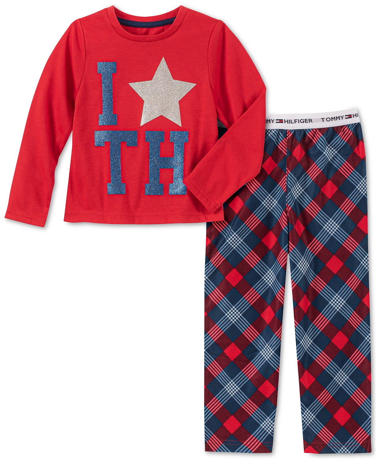 New Toddler 2 Piece Pajama Set Long Sleeve Pajama Feliz Navidad 18 Months