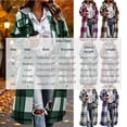 thumbnail image 3 of Usloyux Women's Plaid Hooded Zip Up Cardigans Long Sleeve Longline Coats with Chest Pockets Casual Fall Winter Tops, Beige 2XL, 3 of 7