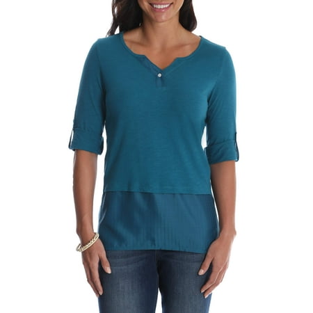 - Women's Henley Knit Top