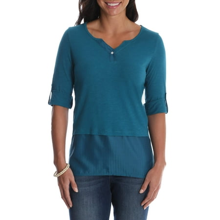 Women's Henley Knit Top