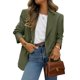thumbnail image 1 of Blazer PRETTYGARDEN 2025 para mujer, casual, de negocios, color verde militar, 1 of 5