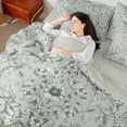 thumbnail image 4 of Homewish Teens Wildlife Rabbit Deer 7-Piece Bedding Comforter Set,Floral Butterfly Dragonfly King Bedding Sets,Chic Flowers Ultra Soft Bed Sheets,Microfiber Bedroom Decor,Reversible, 4 of 8