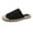 Black, variant on Women Summer Casual Sewn Fisherman's Flat Bottomed Hand Woven Hemp Rope Bottom Slippers Slippers for Women Clearance