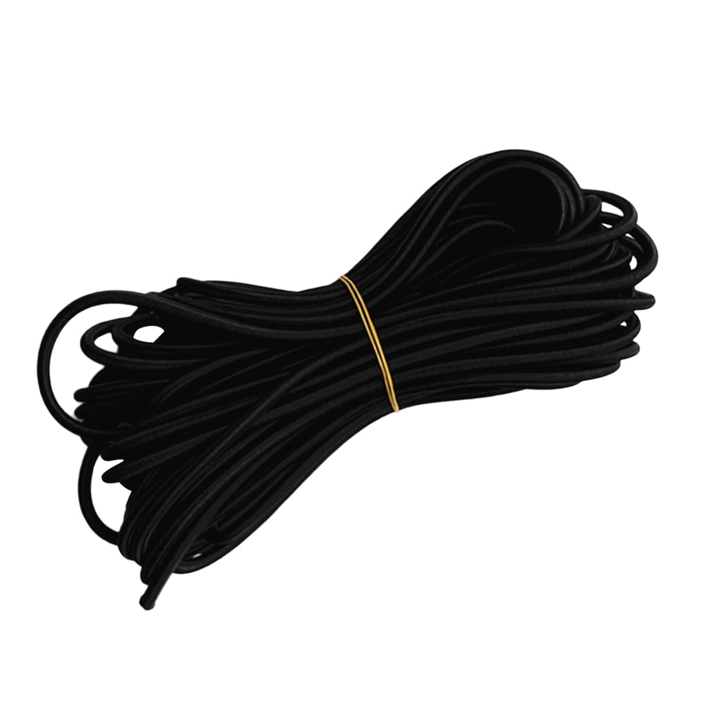 Elastic bungee rope shock cord tie down black 6mm 