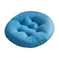 thumbnail image 1 of Cojín redondo para silla, decorativo, de 16 pulgadas, cómodo y moderno, para dormitorio, jardín, oficina, cocina y hogar. Azul, 1 of 8