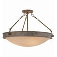 thumbnail image 5 of Meyda Tiffany 158204 Dionne 3 Light 14" Tall Semi-Flush Bowl Ceiling Fixture - Corinth, 5 of 7