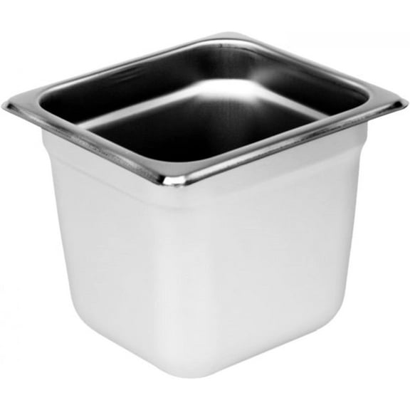 TrueCraftware- 1/6 Size 6" Deep Stainless Steel Anti-Jamming Steam Pan 22 Gauge- Steam Food Pan Anti-Jam Steam Table Hotel Pan for Restaurant Family Events Personal Catering Use