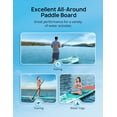 thumbnail image 4 of 10.8 ft. Inflatable Stand Up Paddle Board, All Round iSUP Paddleboarding, with Pump & Accessories Pack, 4 of 9