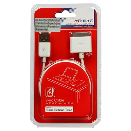 30 Pin USB Sync Adapter Cable for iPad 1 2 3 iPhone 3G 4 (Best 3g Usb Dongle)