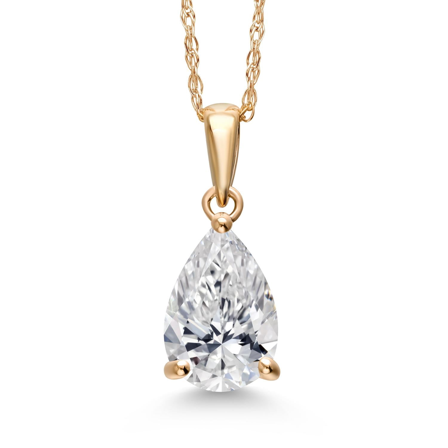 Gem Stone King 5.00 Ct IGI Certified Lab Grown Diamond Pendant 