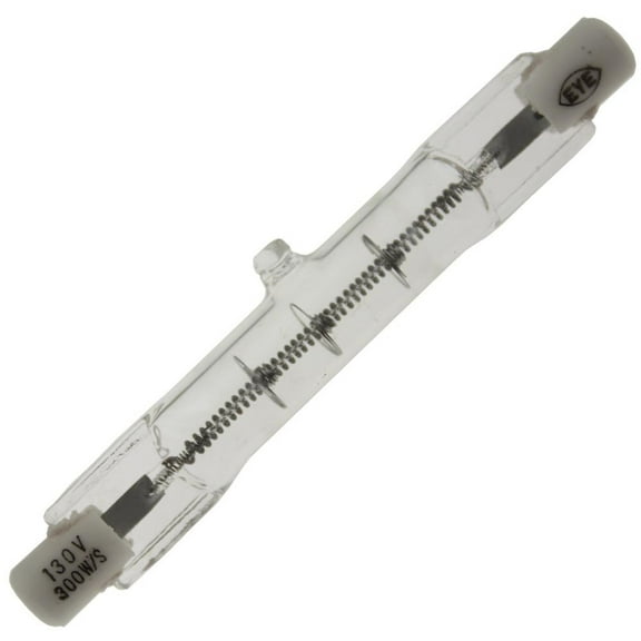 Eye 300QT3/CL/80MM 130V, 300 Watt, T3, Recessed Single Contact (R7S) Base Quartz Light Bulb (1 Bulb)