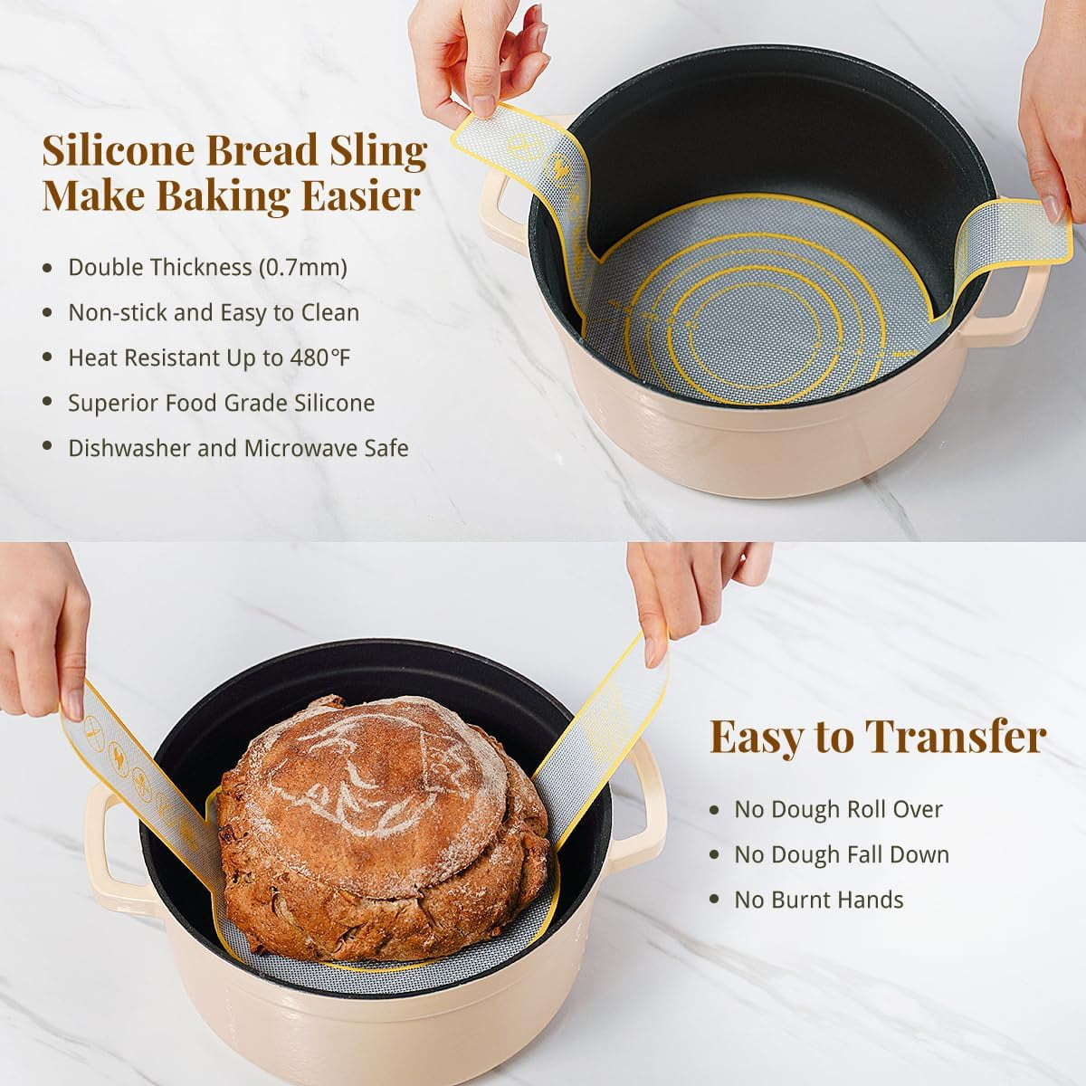Jripae Bread Proofing Basket Set, 9" Round & 10" Oval Banneton Baskets,Complete Sourdough Starter Kit,Sourdough Bread Baking Supplies with Bread Lame, Sling, Dough Whisk