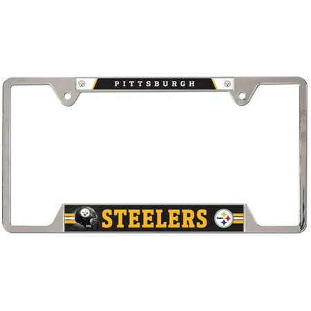 Nfl Team Logo License Plate - Pittsburgh Steelers WinCraft Team Logo Metal License Plate Frame - No Size