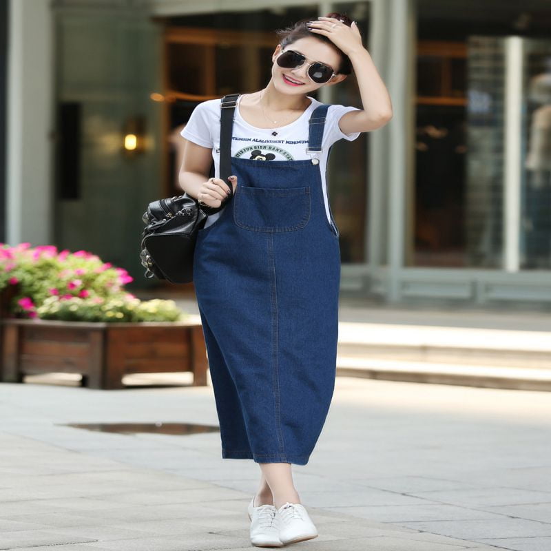 jeans strap dress