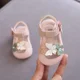 thumbnail image 2 of Zapatos de bebé de 0 a 3 años para mujer, sandalias antideslizantes de fondo suave de princesa para bebé de 1 año, aprendizaje para niños pequeños, verano 2023, 2 of 5