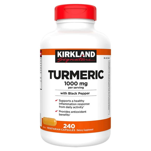 Turmeric 1000 mg. with Black Pepper, 240 Capsules