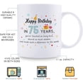 thumbnail image 5 of 75th Birthday Gifts for Women - 75 Birthday Gifts for Teacher Doctor Boss Mom Grandma Wife Sister Aunt Cousin Coworker - 11 oz Coffee Mug, 5 of 6