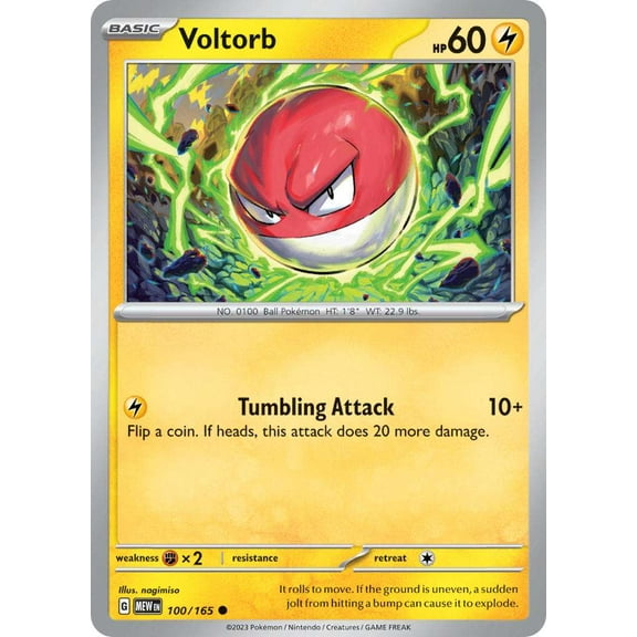 Pokemon Scarlet & Violet 151 Common Voltorb #100