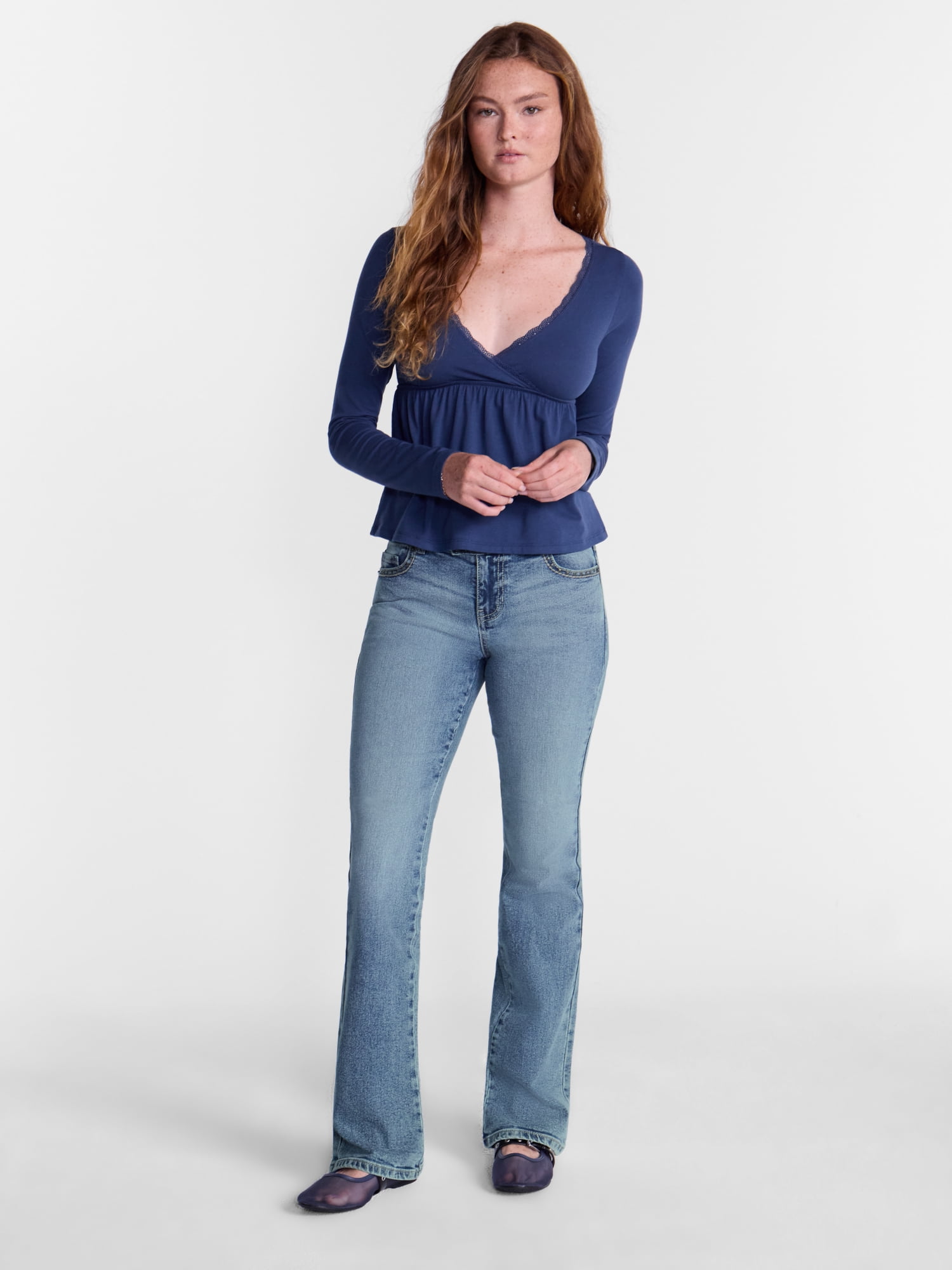 No Boundaries Extended Tab Bootcut Jeans, 31.5'' Inseam, Women’s 00-20