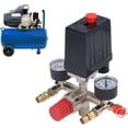 thumbnail image 4 of ARCADORA Air Compressor Pressure Valve Kit For Air Compressors AC220V380V 90120PSI Metal Plastic Two Clear Gauges, 4 of 5
