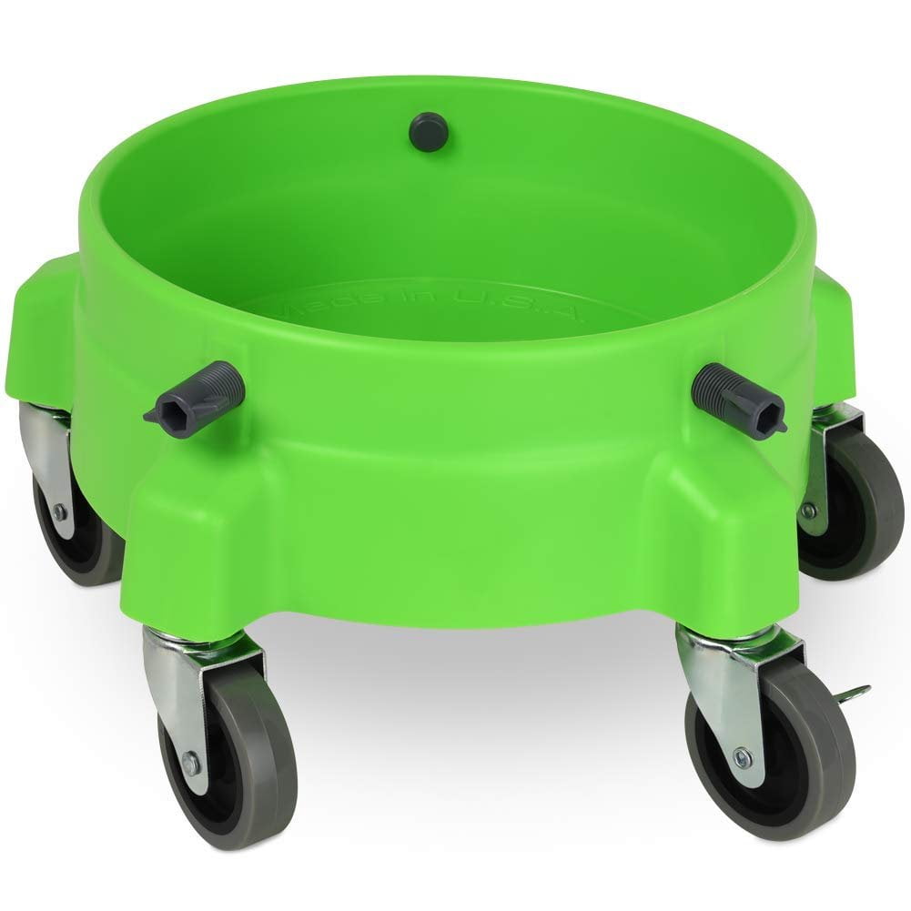 5 Gallon Bucket Dolly MOP Wash Drum Cart Rolling Heavy Duty Steel Frame Casters for sale online 