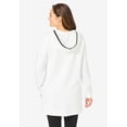 thumbnail image 2 of Woman Within Plus Size V-Neck Hoodie Sweatshirt, 2 of 6