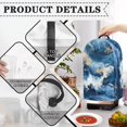 thumbnail image 5 of FKELYI Marble Blue Gold Print Blender Dust Cover with Handle Anti Splash Water Resistant Blender Mixer Protector Covers for Kitchen Appliance Dustproof Cover, 5 of 6