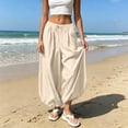thumbnail image 6 of Qingpeng Womens Elastic High Waisted Wide Leg Barrel Pants Flowy Baggy Balloon Trousers Fall Harem Pants Vacation Outfits, 6 of 7