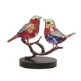 thumbnail image 3 of Fufafayo under $5 4Pcs Bird Decorations, Bird Ornaments, Colorful Wooden Bird Decorations for Home and Garden, Hanging Pendants for Flower Pots, Balcony, Living Room, Eye Catching Decorative Accents, 3 of 9