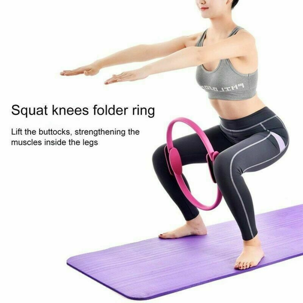 Resistance Pilates Rings Circle Gymnastic Aerobic Fitness Wheel Yoga Ring 