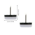 thumbnail image 6 of Yuangui Leg Furniture Glides Table Chair Nailpads Sliders Caps Slider Buttons Floor Protectors Bumpers, 6 of 10