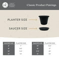 thumbnail image 5 of The HC Companies Flower Pot Saucers - Plastic Plant Saucer for Outdoors & Indoors - Traditional Design Plant Pot Trays for Water Drainage - Durable & Stylish Round Plant Tray 16-inch Sandstone, 5 of 7