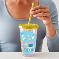 thumbnail image 3 of CafePress - Peppa Pig: Bath Time - 16 Ounce Classic Clear Insulated Double Wall Tumbler Cup with Lid Straw , Reusable, 3 of 5