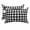 Black White, variant on Black Blue Plaid Outdoor Pillows for Chaise Lounge Chair Waterproof Lumbar Pillows with Insert&Adjustable Strap Beach Headrest Pillow Country Buffalo Checked Gingham Pillow for Patio Pool 11"x16"