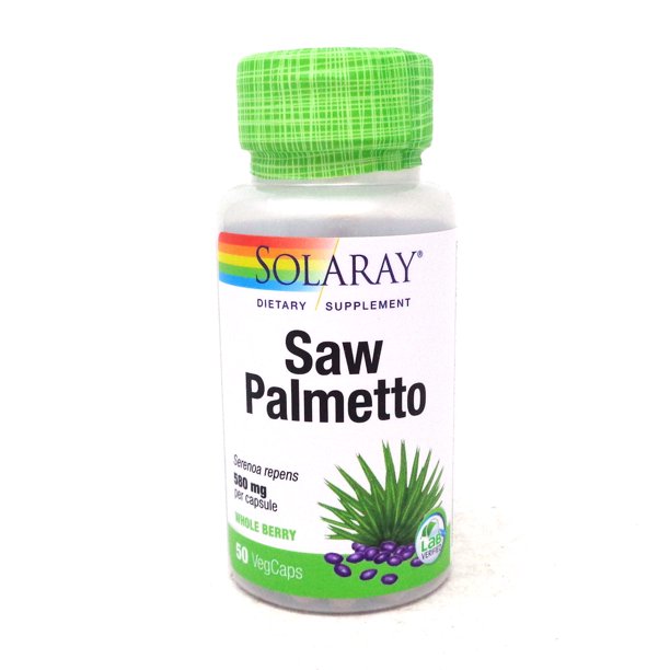 Solaray Saw Palmetto Berry 580mg Healthy Prostate Support from Fatty Acids & Plant Sterols